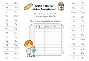 Vorschau - Arbeitsblätter - Buchstabenkrankenhaus - Schön schreiben - LA Schreibschrift Übungsblätter - Seite 2