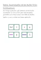 Vorschau - Spiele - Domino zu den Quadratzahlen mit den Bunten Perlen - Seite 1