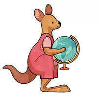 Vorschau - selbst erstellte Cliparts/Grafiken - Känguru Clipart Set - Känguru Illustration (Tiere Cliparts) - Seite 3