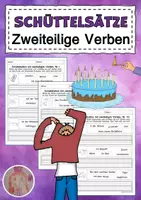 Vorschau - Arbeitsblätter - Schüttelsätze zweiteilige Verben - Seite 1
