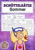 Vorschau - Arbeitsblätter - Sommer Schüttelsätze - Deckblatt