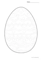 Vorschau - Arbeitsblätter - Linien nachspuren, Schwungübungen, Osterei, Hase - Seite 1