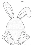 Vorschau - Arbeitsblätter - Linien nachspuren, Schwungübungen, Osterei, Hase - Seite 2