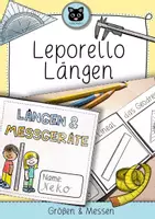 Vorschau - Mal- und Bastelvorlagen - Leporello Längen | Messgeräte & Körpermaße - Deckblatt