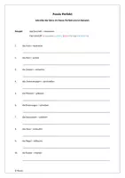 Vorschau - Arbeitsblätter - Passiv Perfekt (mit Lösung) - Deckblatt