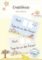 Vorschau - Poster - Countdown - Sommerferien FREEBIE - Deckblatt
