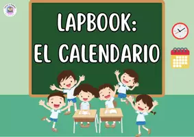 Vista previa - Manualidades / Dibujos para colorear - LAPBOOK SOBRE EL CALENDARIO - página 1