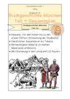 Vorschau - Stundenentwürfe - Stadtgeschichte München Teil 1 / 1.0: Sequenzplanung - Deckblatt
