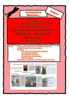 Vorschau - Arbeitsblätter - Bonifatius - Germanien wird christlich - Reihe Stationen - Kirchengeschichte - Deckblatt