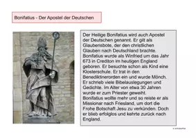 Vorschau - Arbeitsblätter - Bonifatius - Germanien wird christlich - Reihe Stationen - Kirchengeschichte - Seite 3