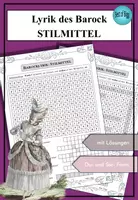 Vorschau - Arbeitsblätter - Literatur des Barock: Stilmittel - Deckblatt