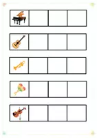 Vorschau - Arbeitsblätter - Klettmappe Instrumente| kostenlos| teacch - Deckblatt