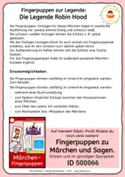 Vorschau - Arbeitsblätter - Robin Hood - Fingerpuppen zur Sage - Seite 1