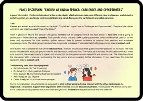 Vorschau - Aufgabenkarten - English as Lingua Franca: Challenges and Opportunities (Panel Discussion / Role Play / Talkshow / Q1 Q2) - Seite 2