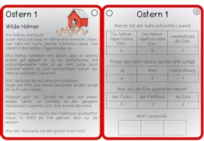 Vorschau - Stationenlernen - Leseknacker Ostern - Seite 1