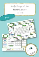 Vorschau - Spiele - Würfel-Bingo Rechenstäbchen - Zahlenraum 1-10 - Deckblatt