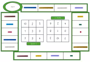 Vorschau - Spiele - Würfel-Bingo Rechenstäbchen - Zahlenraum 1-10 - Seite 2