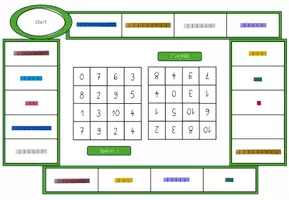 Vorschau - Spiele - Würfel-Bingo Rechenstäbchen - Zahlenraum 1-10 - Seite 3