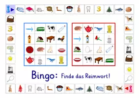 Vorschau - Spiele - Reimwörter Bingo - Seite 2