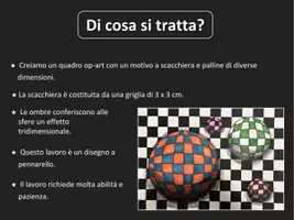 anteprima - Programmi scolastici / Materiali per docenti - ARTE: Palline Op-Art (PDF/PowerPoint) - Pagina 2