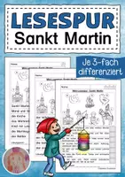 Vorschau - Arbeitsblätter - Lesespur Sankt Martin - Deckblatt