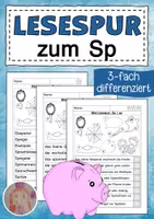 Vorschau - Arbeitsblätter - Lesespur Lauteinführung Sp - Deckblatt