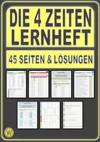 Vorschau - Unterrichtsreihen - DIE 4 ZEITEN: MEGAPAKET - Lernheft (45 Arbeitsblätter inkl. Lösungen) - Deckblatt