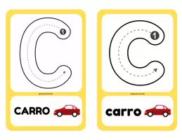 Vista previa - Tarjetas / Manipulativos - Flashcards: Trazo de Letras - página 3
