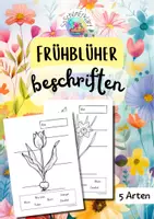 Vorschau - Arbeitsblätter - Frühblüher beschriften - Deckblatt