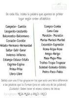 Vista previa - Hojas de trabajo - ORDEN ALFABETICO - página 2