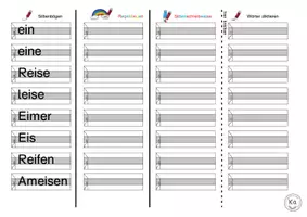 Vorschau - Arbeitsblätter - Materialpaket: Leseblätter zum Aufbau nach Karibu Teil A - Seite 2