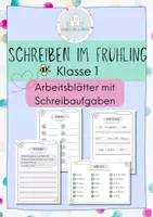 Vorschau - Arbeitsblätter - Schreiben im Frühling - Klasse 1 - Arbeitsblätter - Deckblatt