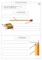 Vorschau - Stundenentwürfe - Feuer / Feuerwehr (Einheit 4: Streichholz & Feuerzeug) - Seite 1