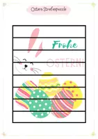 Vorschau - Arbeitsblätter - Streifenpuzzle: Ostern| kostenlos - Deckblatt