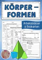 Vorschau - Arbeitsblätter - Körperformen - Arbeitsblätter und Bildkarten - Deckblatt