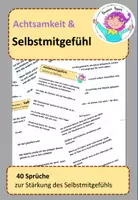 Vorschau - Arbeitsblätter - Achtsamkeit & Selbstmitgefühl - 40 Sprüche zur Stärkung - Deckblatt
