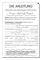 Vorschau - Arbeitsblätter - Rezeptanleitung und Aktiv und Passiv üben - Seite 1