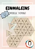 Vorschau - Spiele - Einmaleins 11er-, 12er- und 13er-Reihe - Dreieck Domino - Spiel - Deckblatt