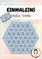 Vorschau - Spiele - Einmaleins 14er-, 15er- und 16er-Reihe - Dreieck Domino - Spiel - Deckblatt
