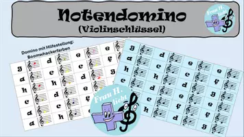 Vorschau - Arbeitsblätter - Notendomino - Seite 1