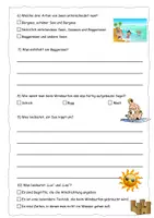 Vorschau - Arbeitsblätter - Quiz zum Badesee-Check (mit Lösung) - Seite 1