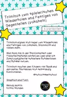 Vorschau - Arbeitsblätter - Trimino Opposites - Spielerisch Gegenteile lernen - Vocabulary games - Seite 1