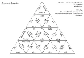 Vorschau - Arbeitsblätter - Trimino Opposites - Spielerisch Gegenteile lernen - Vocabulary games - Seite 2