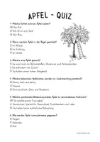 Vorschau - Arbeitsblätter - Der Apfel - Sachtext - Fragen - Rätsel - Seite 3