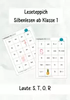 Vorschau - Arbeitsblätter - Leseteppich/Silbenteppich - Materialpaket - Deckblatt