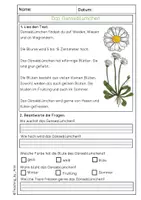 Vorschau - Arbeitsblätter - Lerntheke / Sammlung von Arbeitsblättern - Gänseblümchen - Seite 1