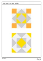 Vorschau - Aufgabenkarten - Geometrische Muster aus Dreiecken und Quadraten nachlegen - Seite 3