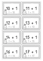 Vorschau - Aufgabenkarten - Rechenkarten Addition bis 20 (Blitzrechenkarten) - Seite 3