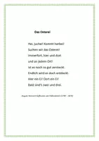 Vorschau - Mal- und Bastelvorlagen - FREEBIE! Einen Osterbrief schreiben (für Eltern, Freunde o.ä.) mit einen Ostergedicht von Hoffmann von Fallersleben - Seite 2