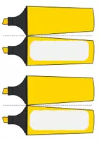 Vorschau - Anderer Materialtyp - Bunte Namensschilder in Textmarker-Form (PDF/PPT) - Seite 3